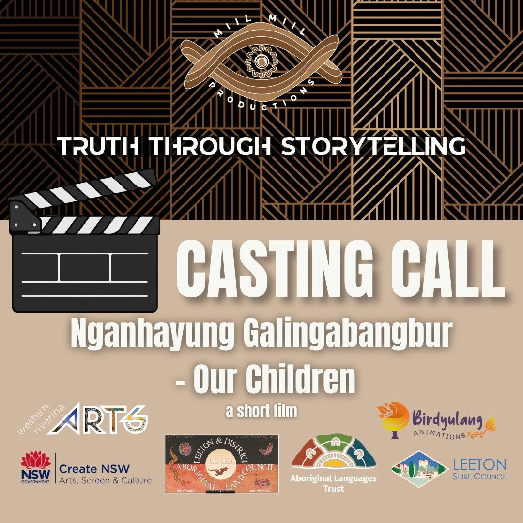 Nganhayung Galingabangbur &ndash; Our Children Short Film - Casting EOI and applications are now open!
Link below 👇
https://www.westrivarts.com.au/westernriverinaarts/2025/11/27/casting-call-nganhayung-galingabangbur-our-children-short-film