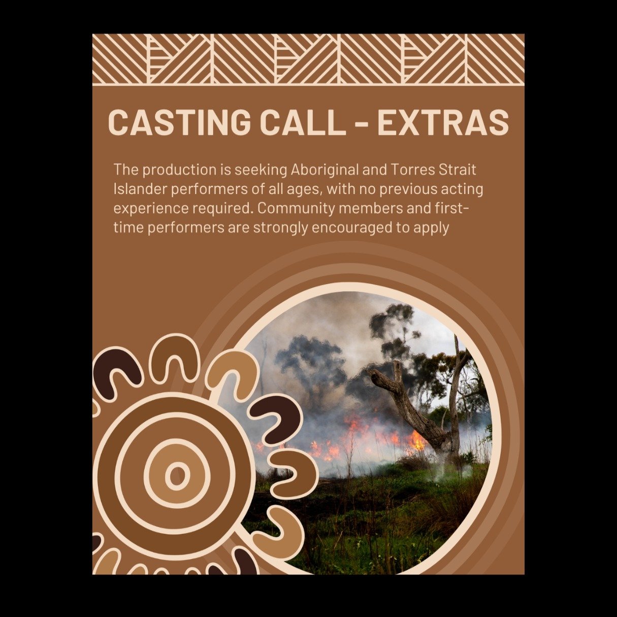 Extras Casting Call! The team at @miilmiil_productions are seeking First Nations extras for their short film 'Nganhayung Galingabangbur (Our Children)' for Tuesday 28th April 2026 on location near Leeton NSW (evening to night).

This is a chance to s