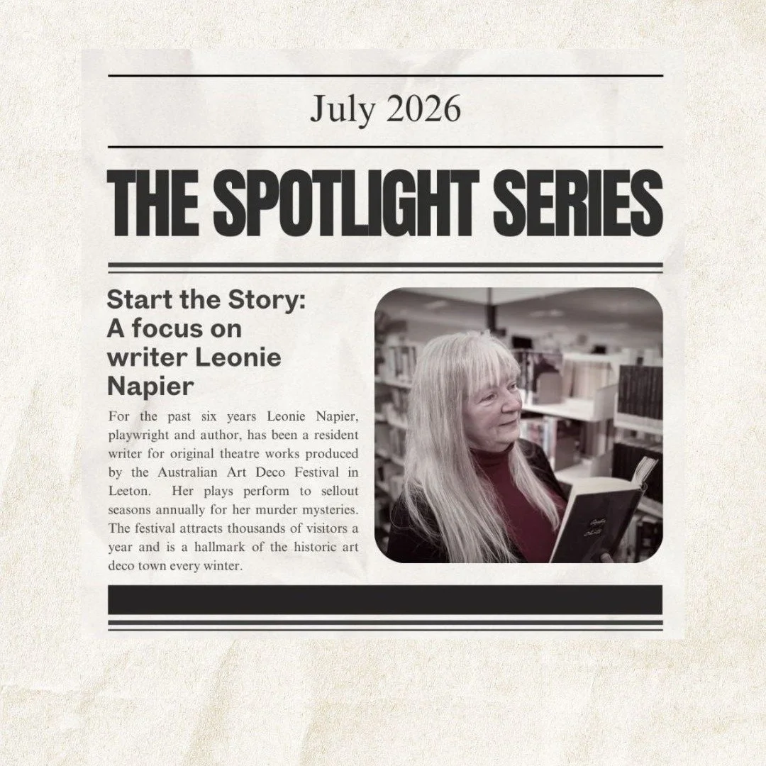 shines the spotlight on Western Riverina based writer Leonie Napier with an in-depth interview on her writing journey.

https://www.westrivarts.com.au/westernriverinaarts/2026/7/29/spotlight-series-july-2026-leonie-napier-start-the-story

@creativeri