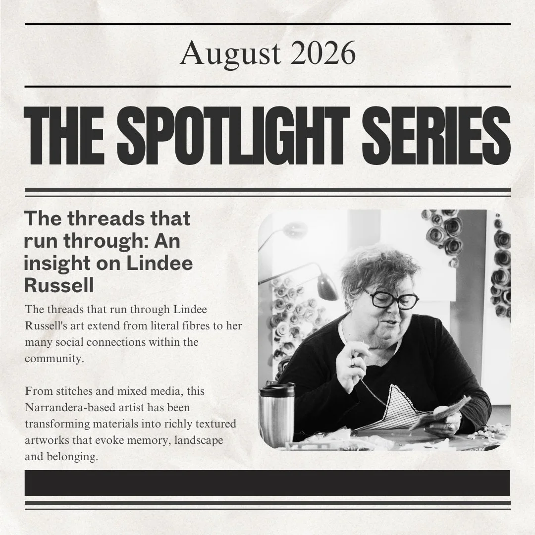 Shining the spotlight on The threads that run through Lindee Russell and her journey through art and creation

https://www.westrivarts.com.au/westernriverinaarts/2026/8/11/spotlight-series-august-2026-the-threads-that-run-through-lindee-russell

@cre