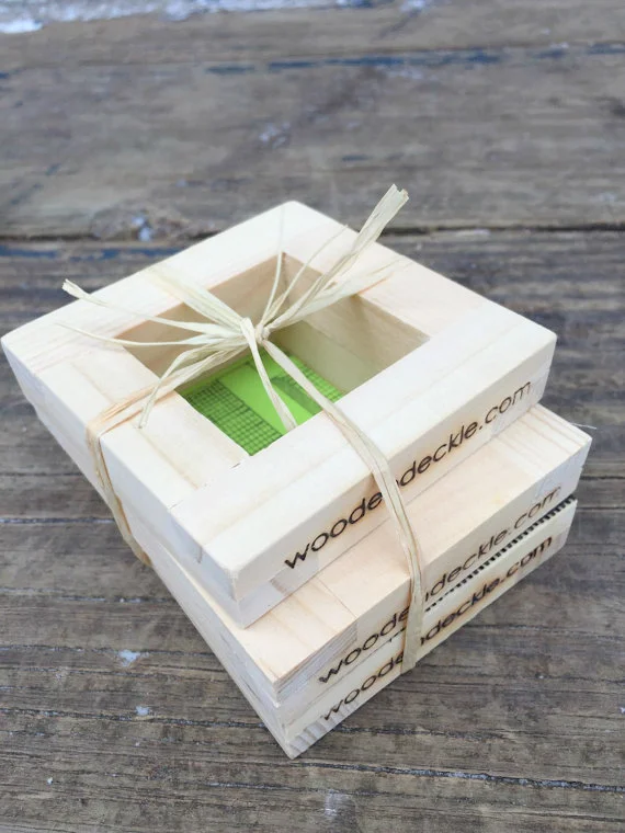 hang tag gift tag mold and deckle set
