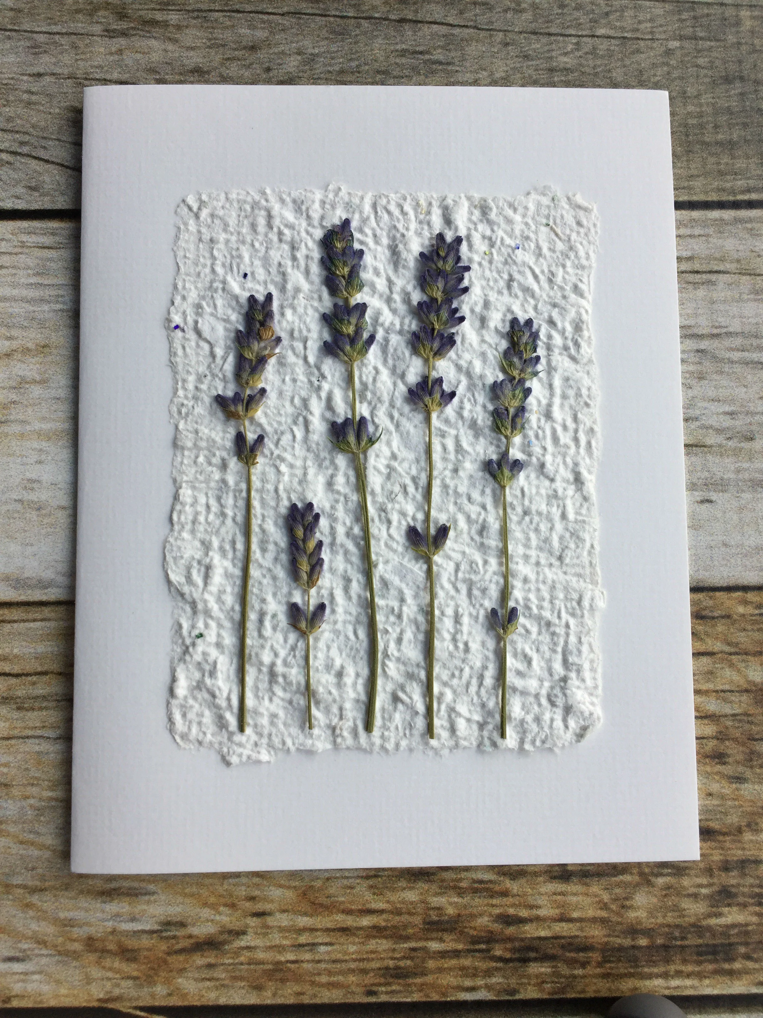 handmade paper note card