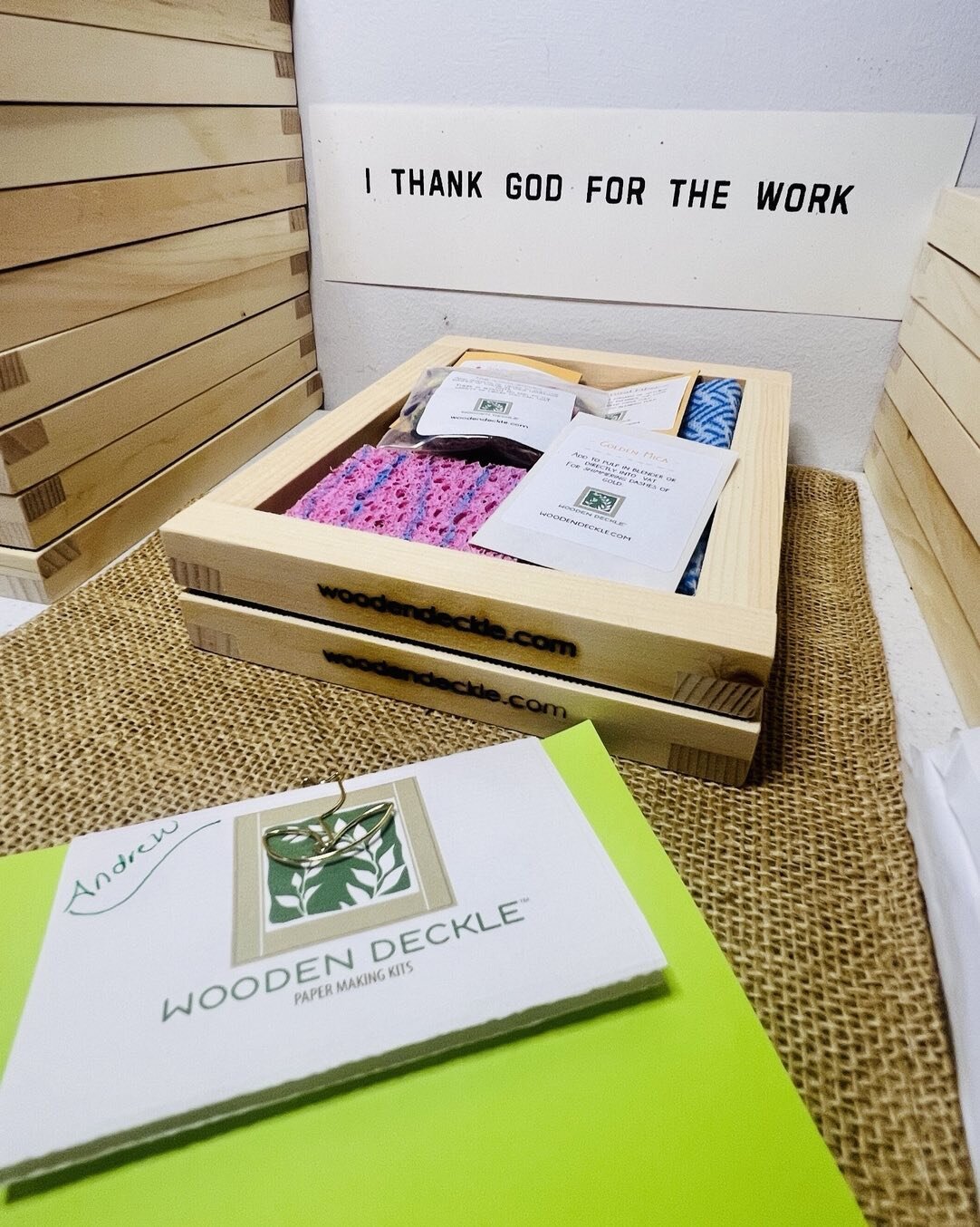 The Square Mold and Deckle — Wooden Deckle Papermaking Kits And Supplie