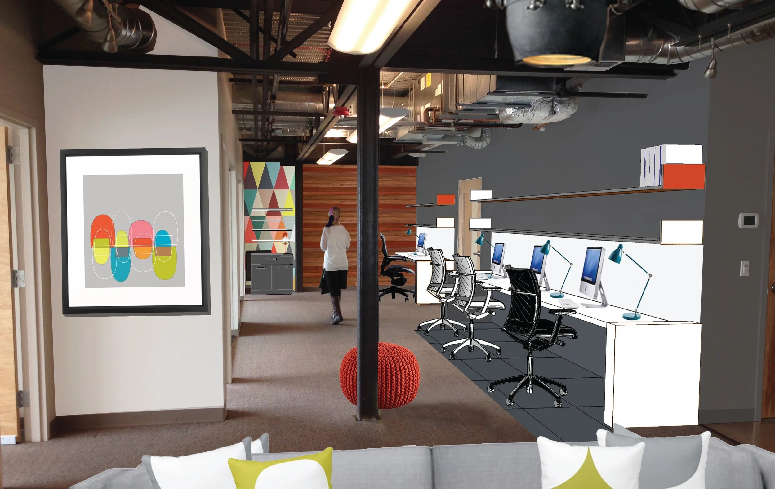 Open office area: after