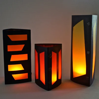Simple yet dramatic, luminaries transform the feeling of a room. 