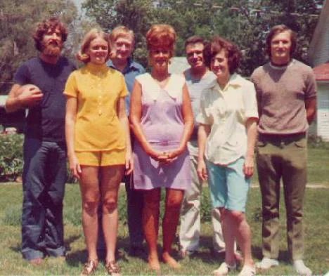 Lonn, Greta, Wayne, Lucille, Leslie, Merna, and John (Left to Right)
