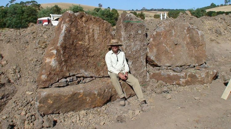 One of the first rock seats
