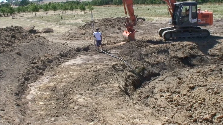 Foundation works for the Ancestor's Henge