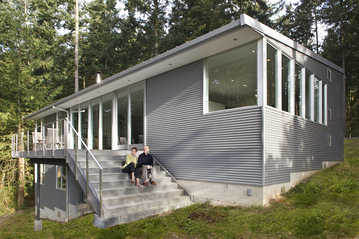 14_Rear Exterior Stair with Owners_Skagit River House.jpeg