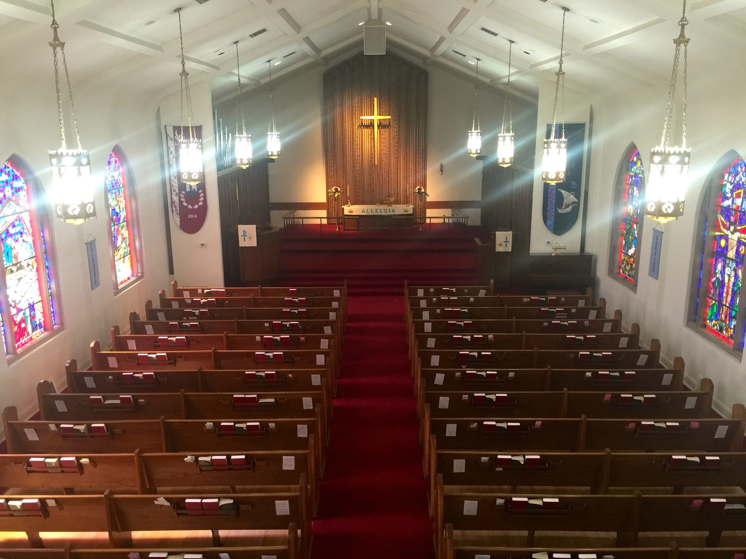 Sanctuary open Monday through Wednesdays during lunch hour