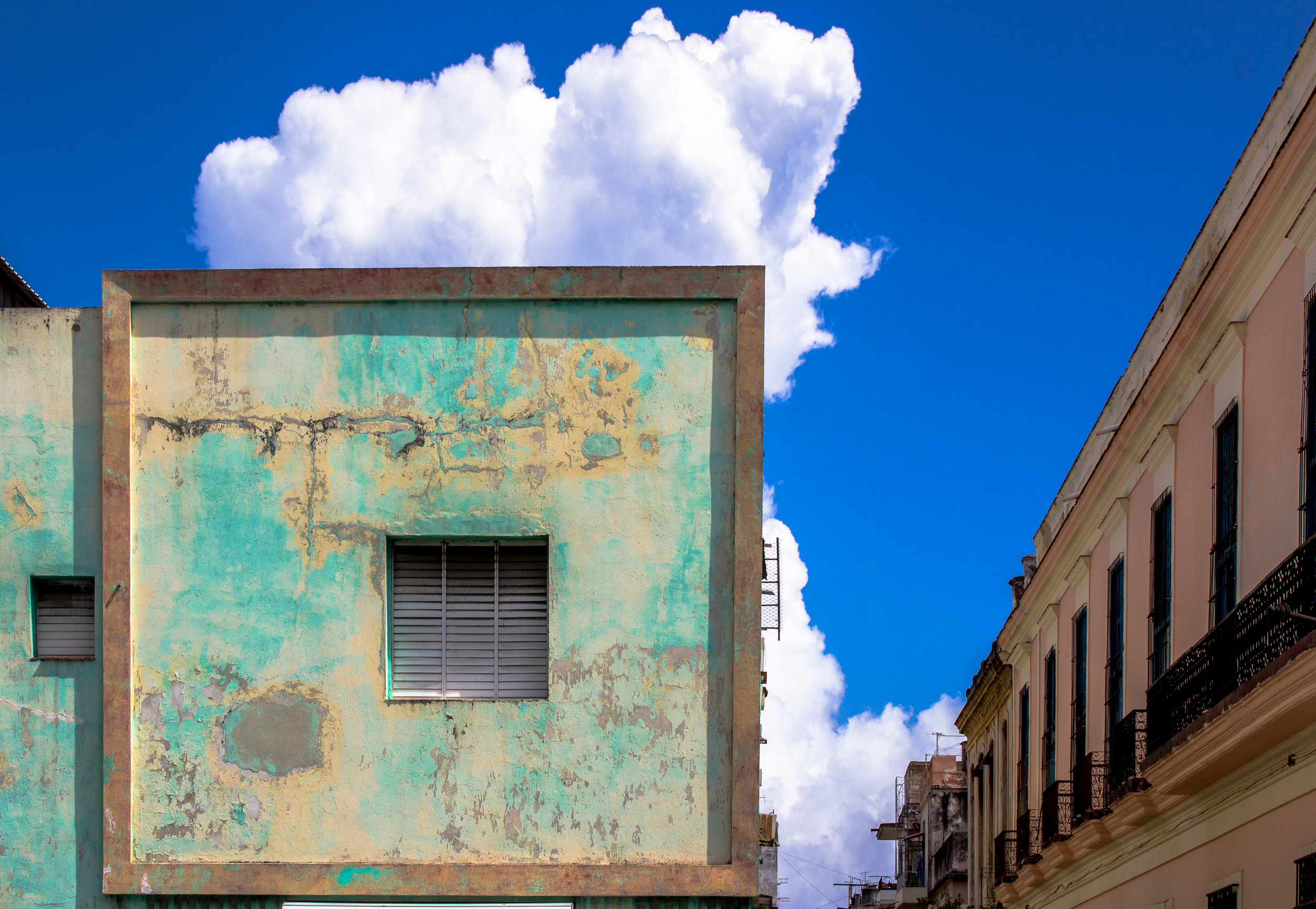 "Untitled" (Turquoise Architecture Cloud) 2013