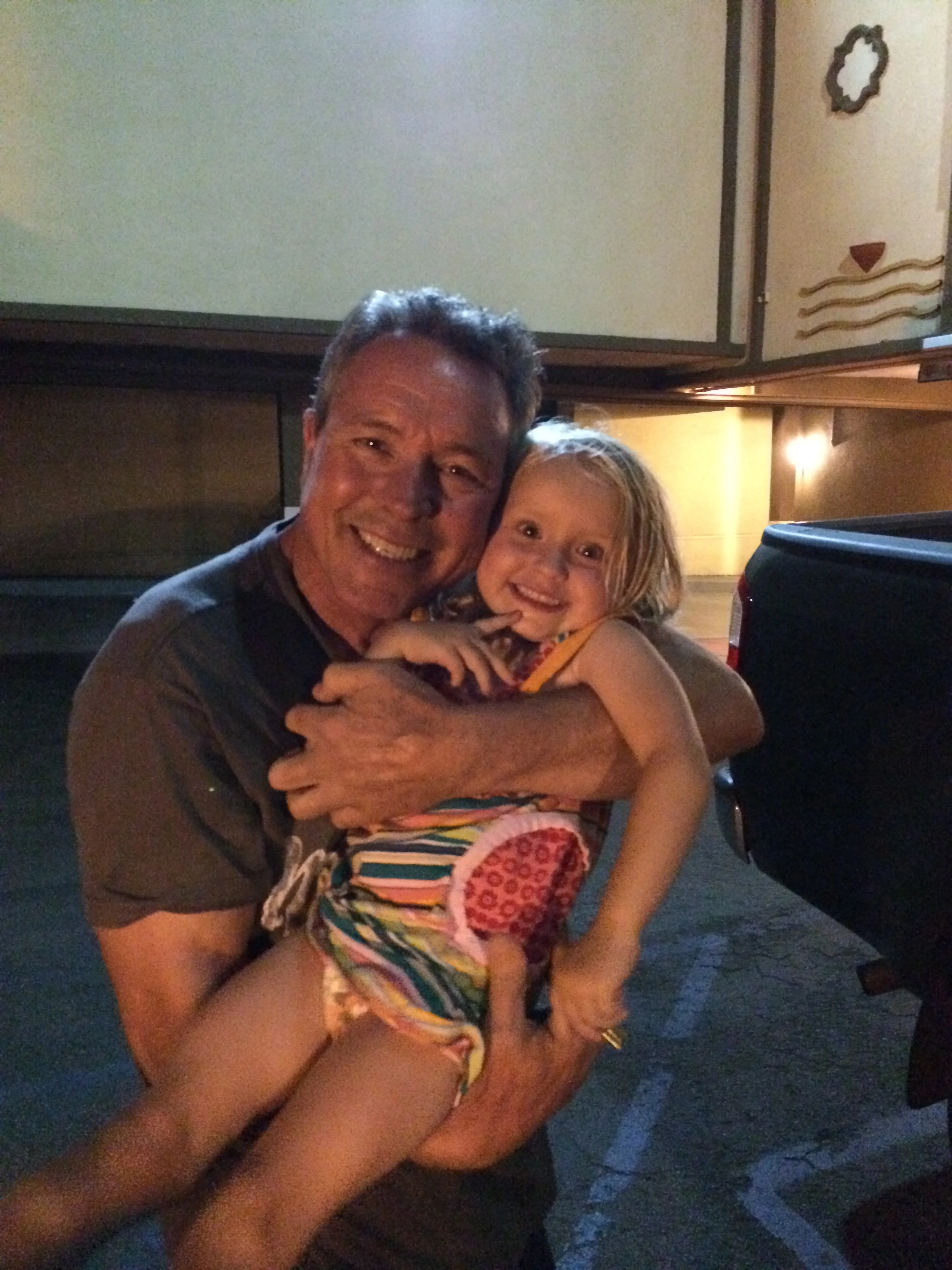 Papa Jim and Brooksley In Encinitas