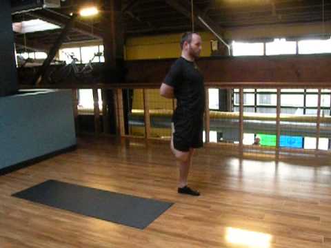 Combination Dynamic-Static Quad and shoulder stretch