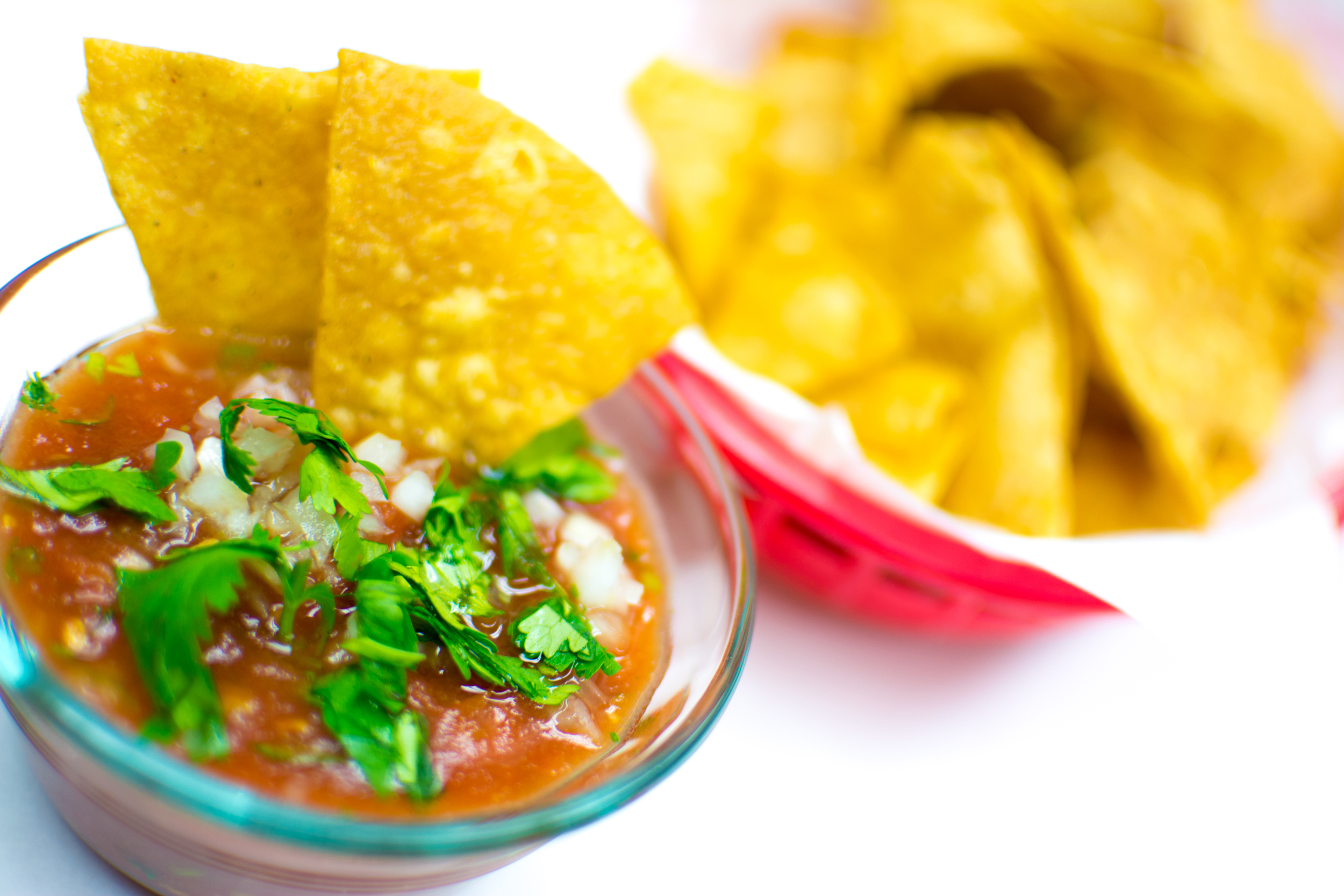 Salsa and chips 