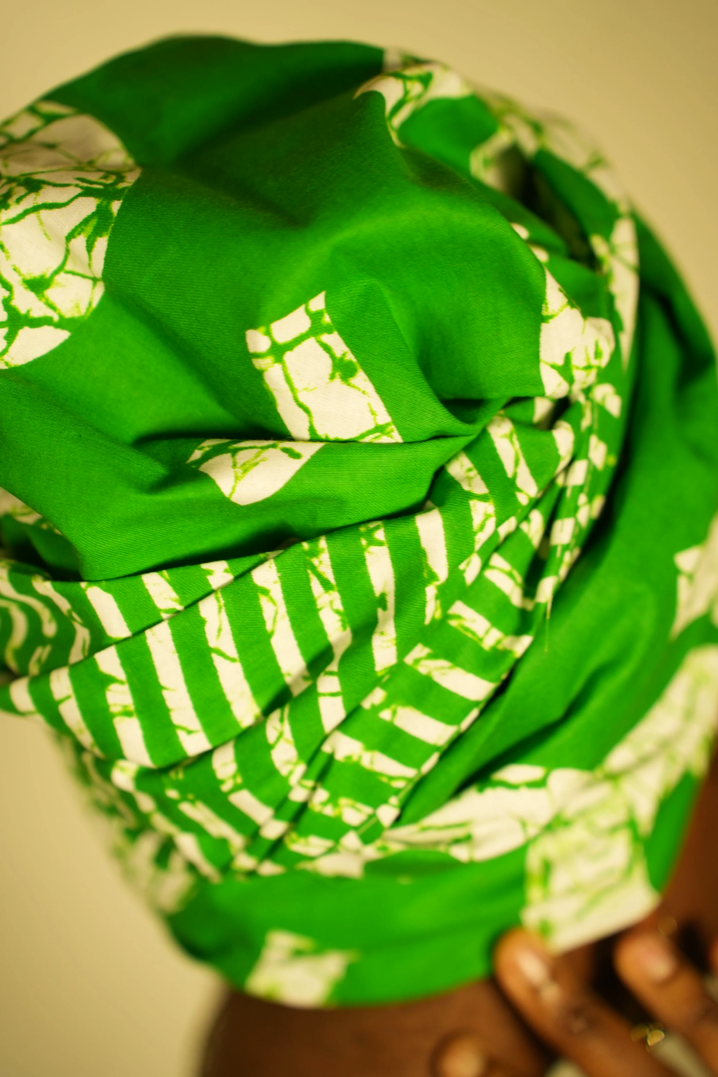 Close up of headwrap