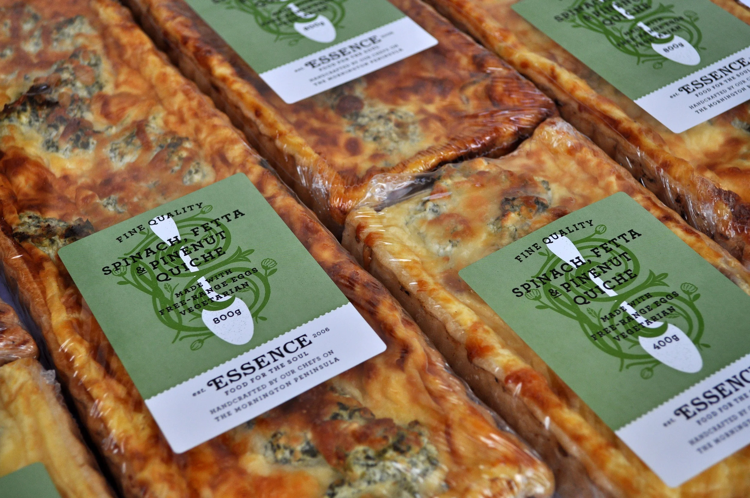 Spinach, Fetta &amp; Pinenut Quiche  800g or 400g [V]
