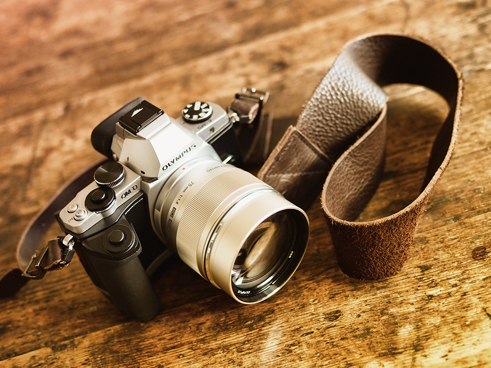 The excellent Olympus OM-D E-M5, the little brother of the E-M1.
