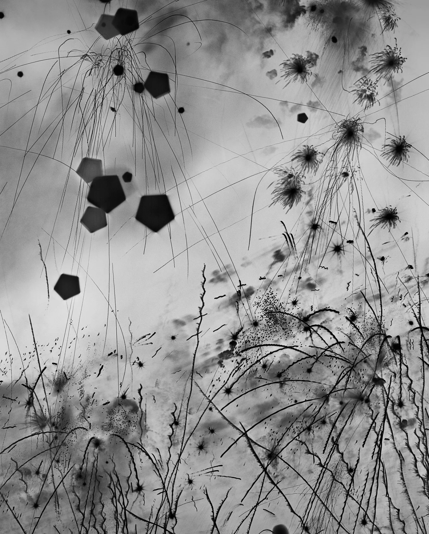 Untitled X , 2010, Black Powder