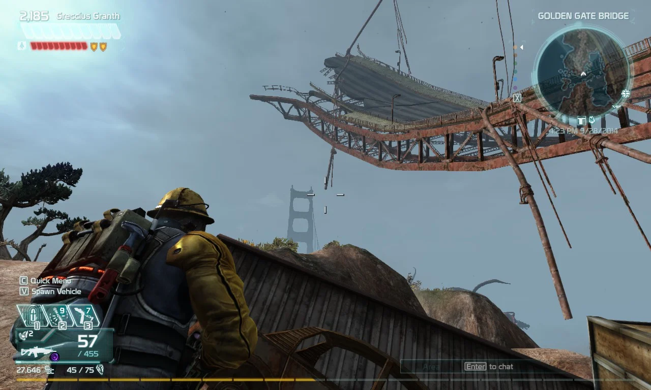 Yes, even in fantastical video game worlds, I find a ruined bridge and some garbage for you.