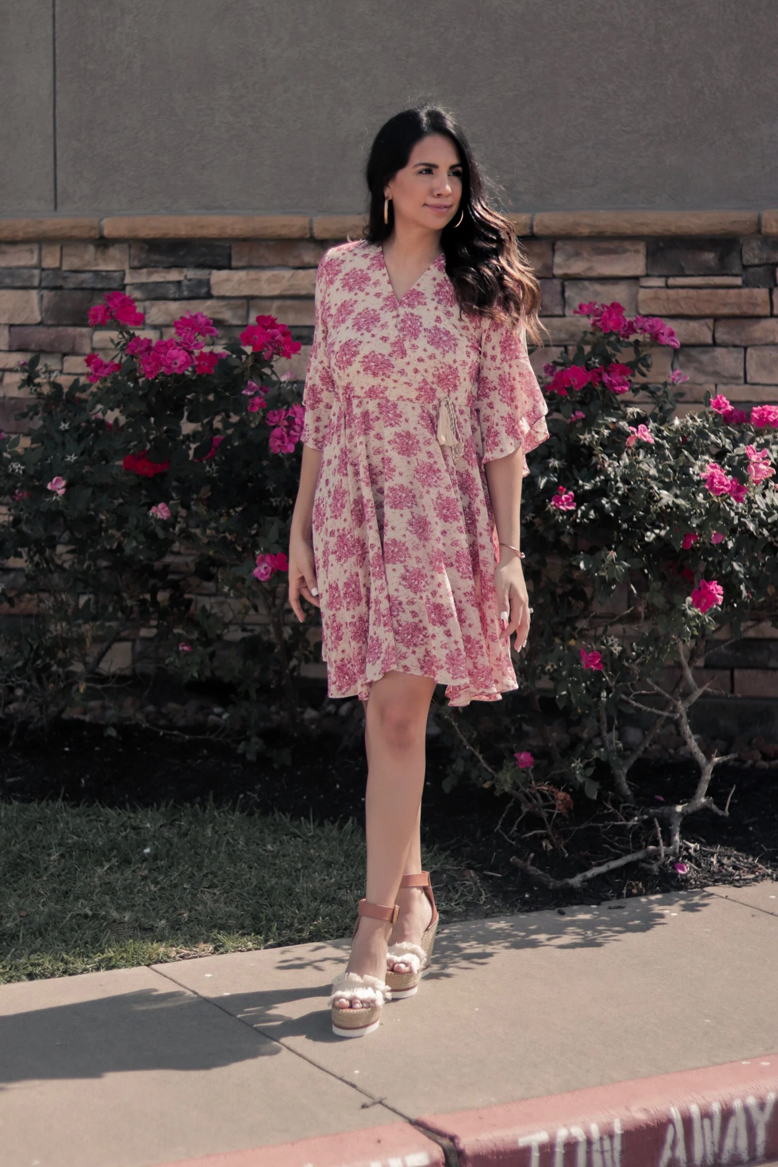 Passion Pink Floral Dress