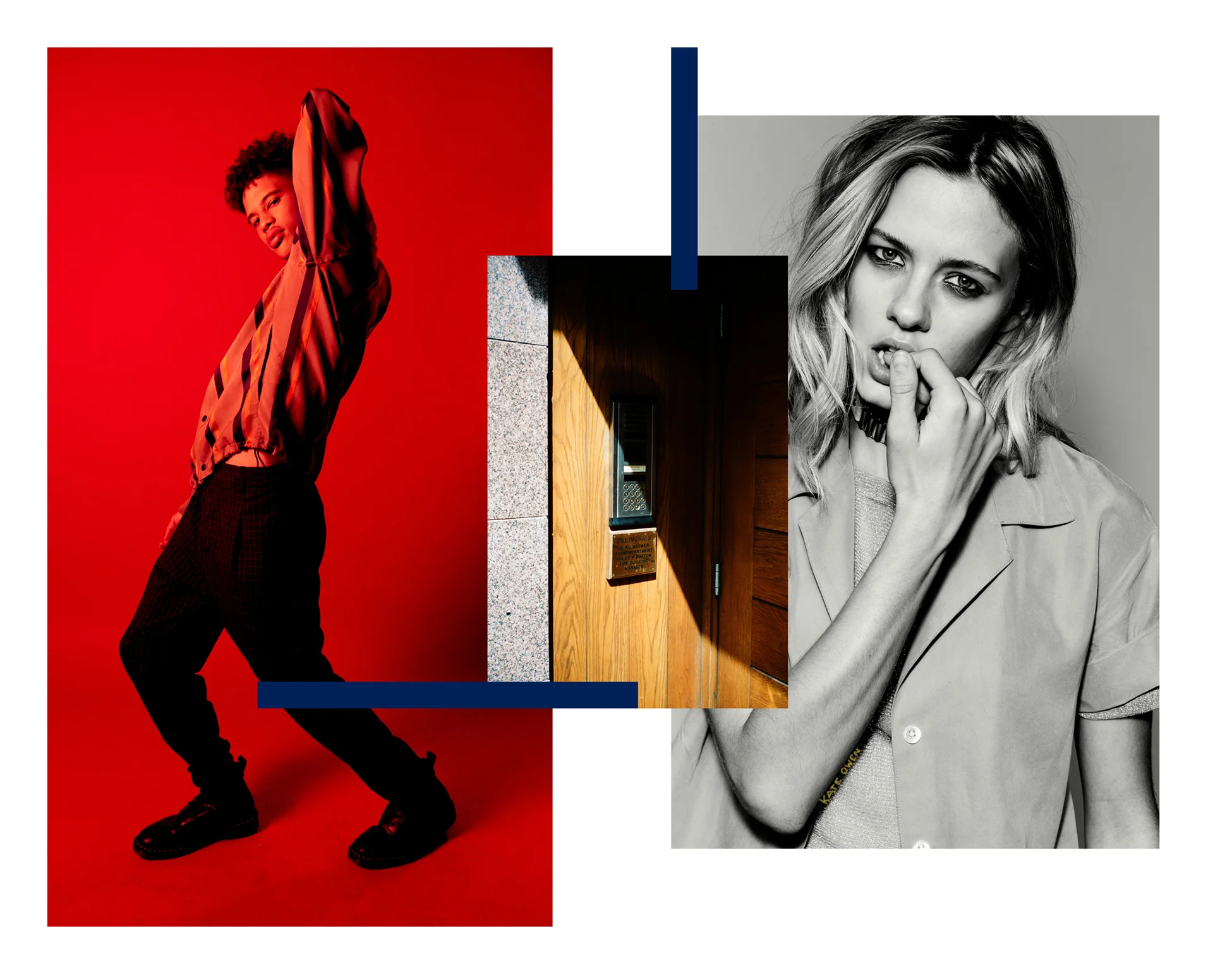 KATE OWEN | NYLON | FASHION CAMPAIGN | RED / collage