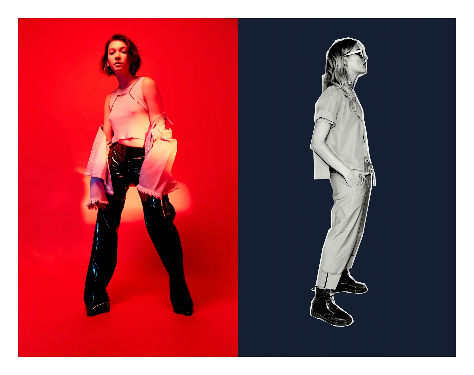 KATE OWEN | NYLON | FASHION CAMPAIGN | RED / collage