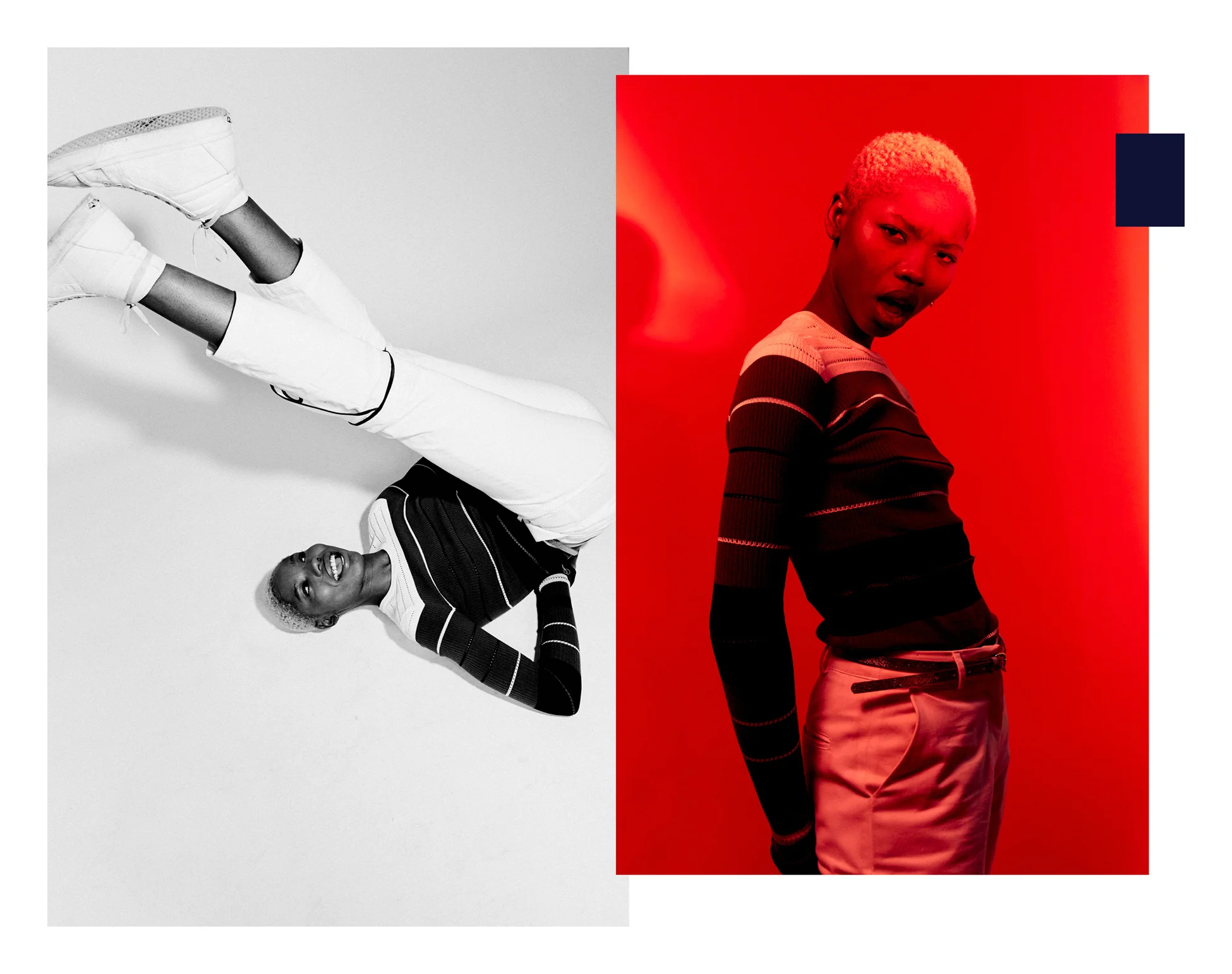 KATE OWEN | NYLON | FASHION CAMPAIGN | RED / collage