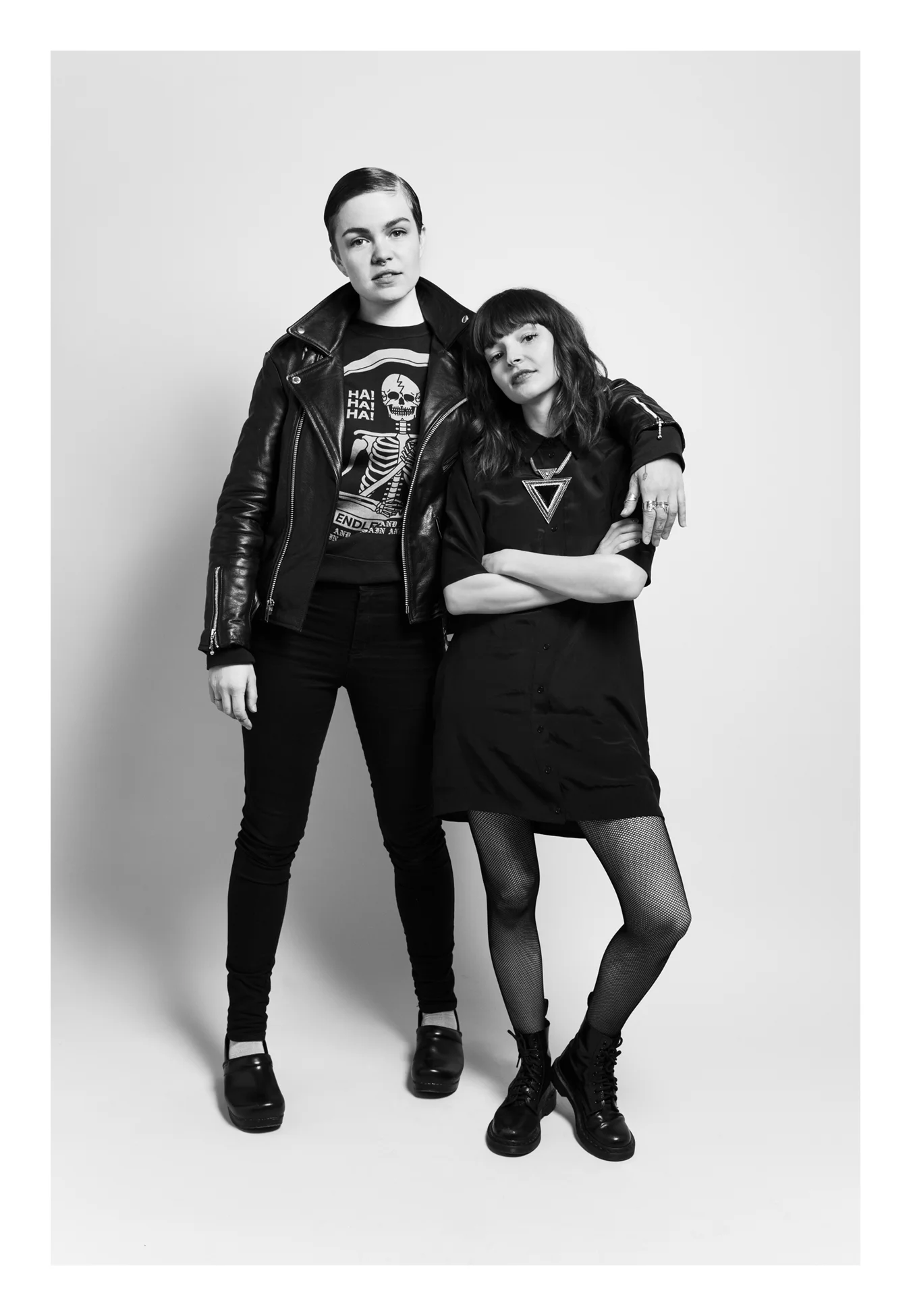 KATE OWEN | MEREDITH GRAVES | LAUREN MAYBERRY / CHVRCHES | BLACK AND WHITE PORTRAIT