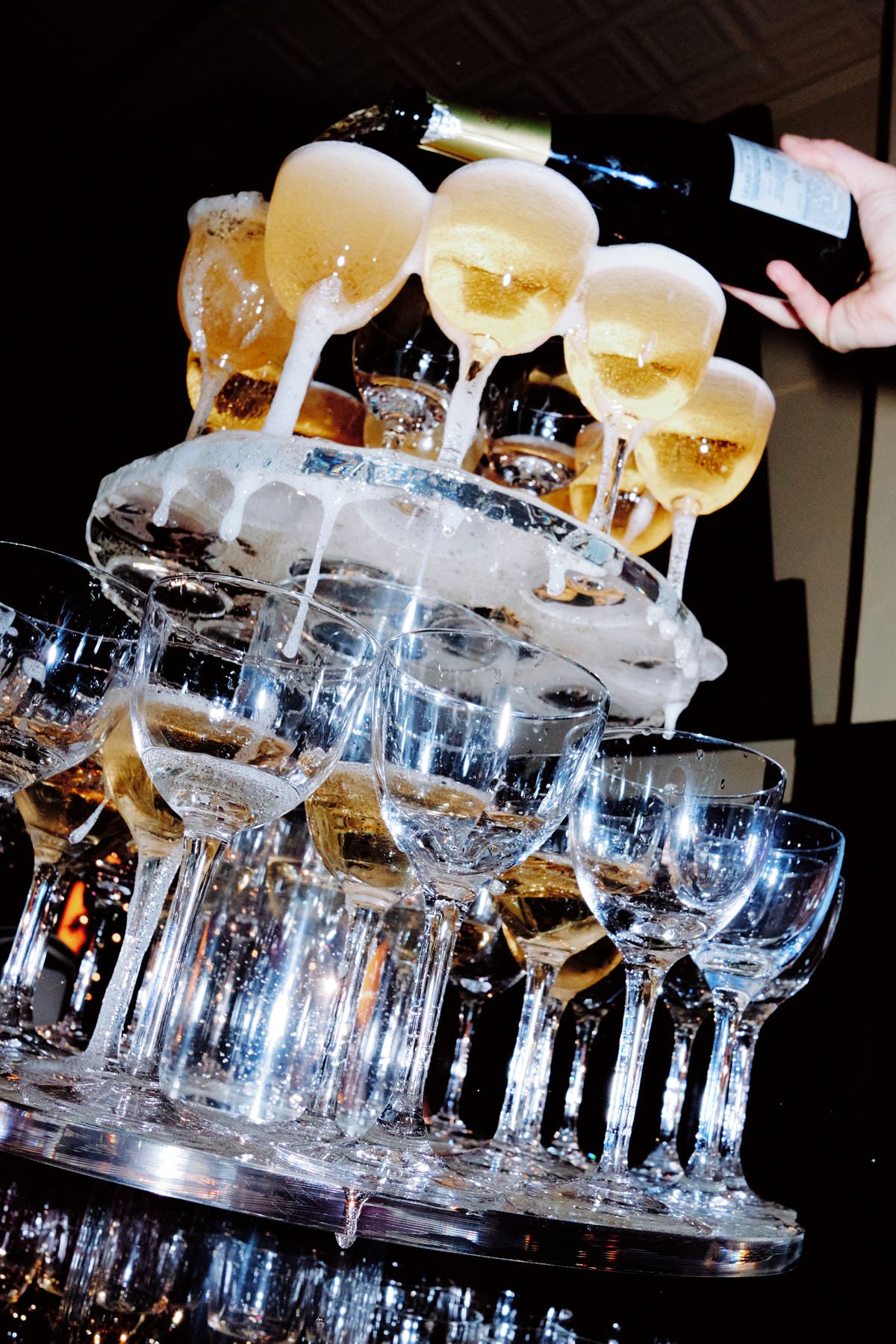 Champagne Tower, photo by Kate Owen