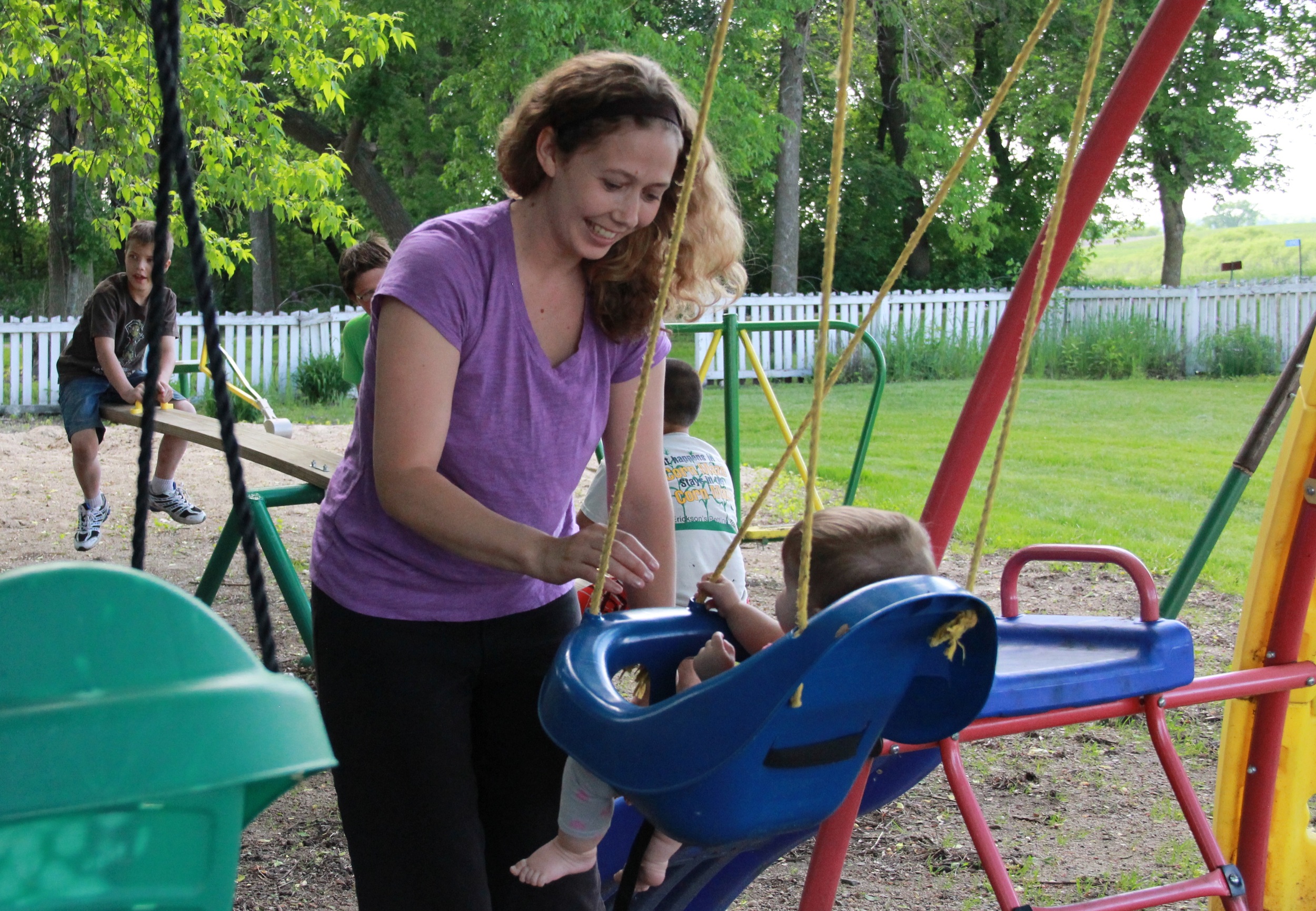 Playground equipment for kids of all ages.