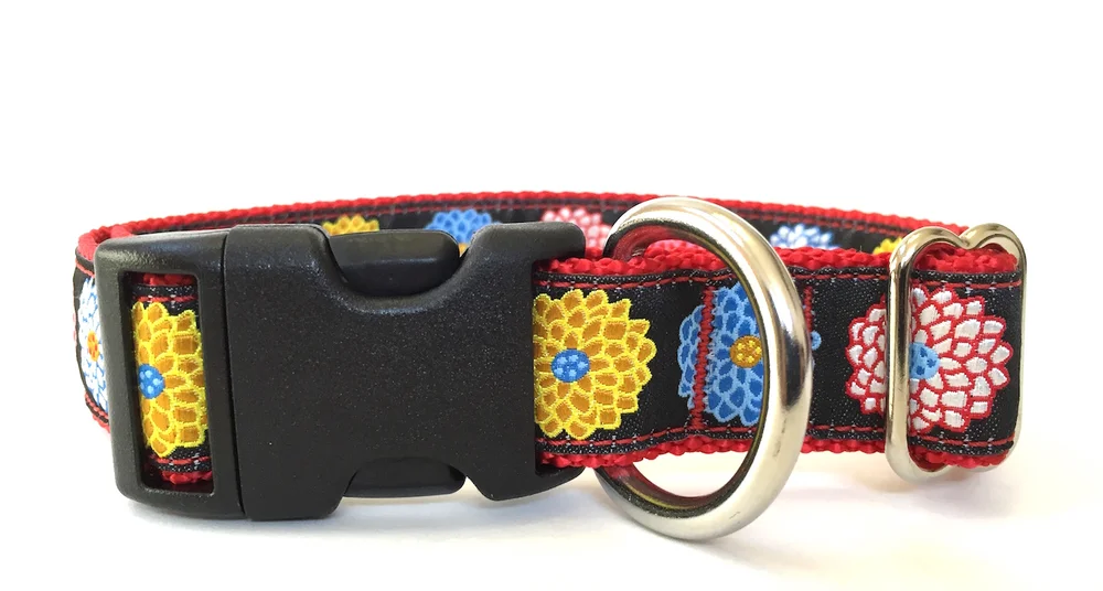 Pom Pom Flowers Ribbon Dog Collar Flores Pet Supplies