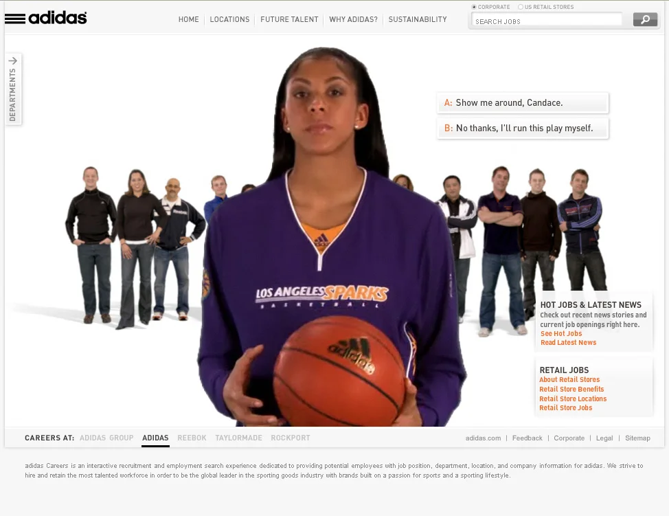 Adidas Careers Question Page