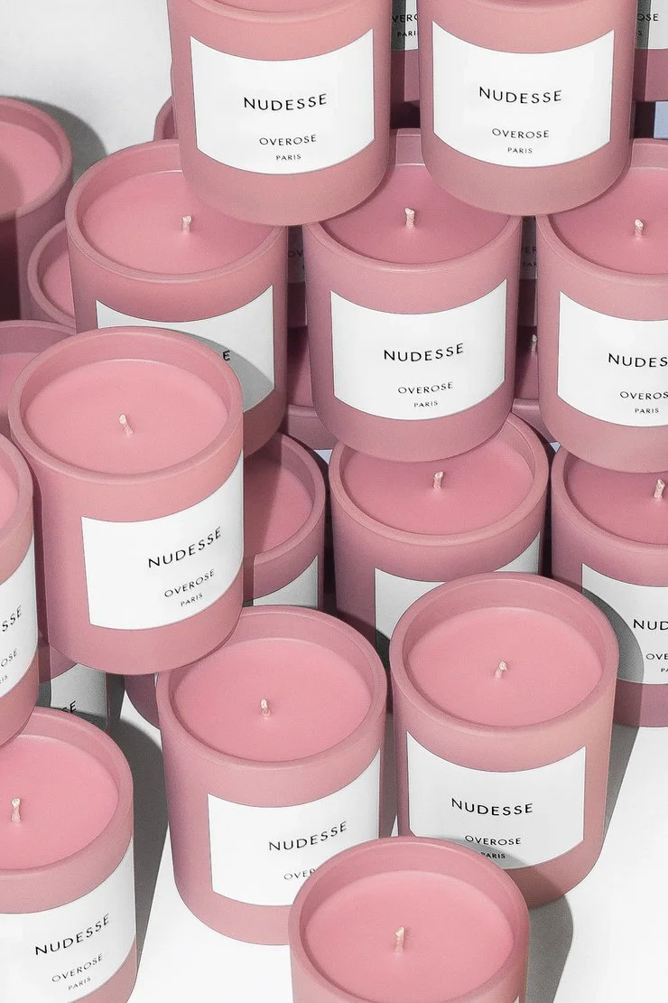 Overrose Nudesse Candles - Truly the closest thing to filling your home with roses.