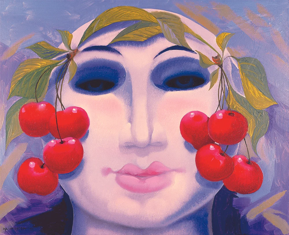 anna with cherries
