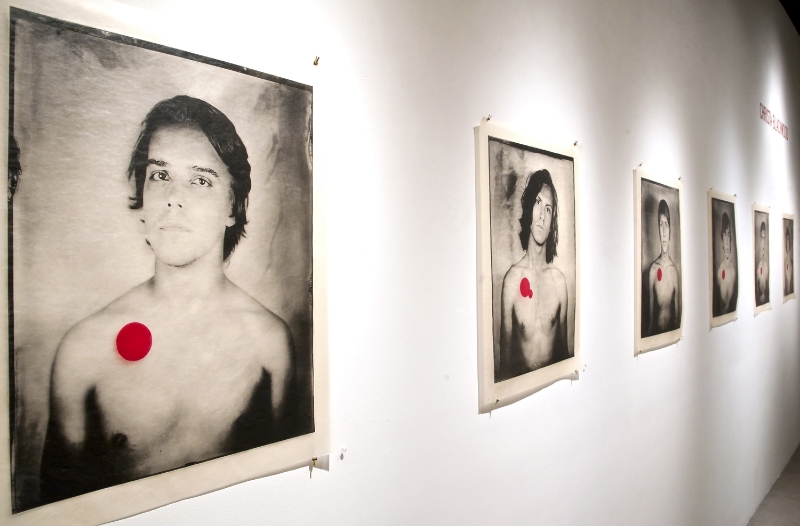  The Boys of Collodion: A Dot Red installation view 2014 Photo Methode Gallery, Austin, TX