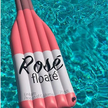 rose wine pool floats