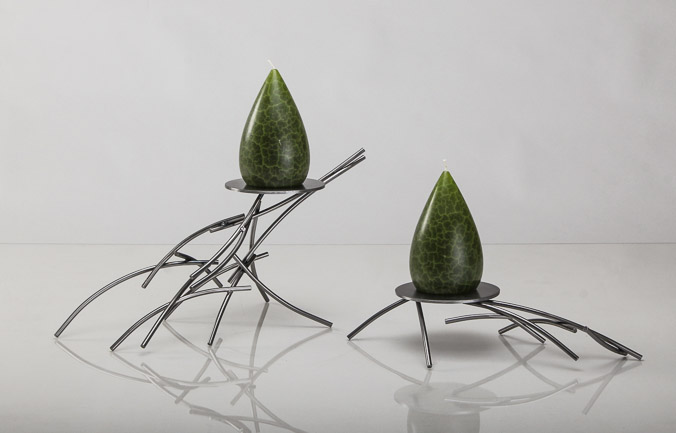 "Wind Swept" Candle Holders Set