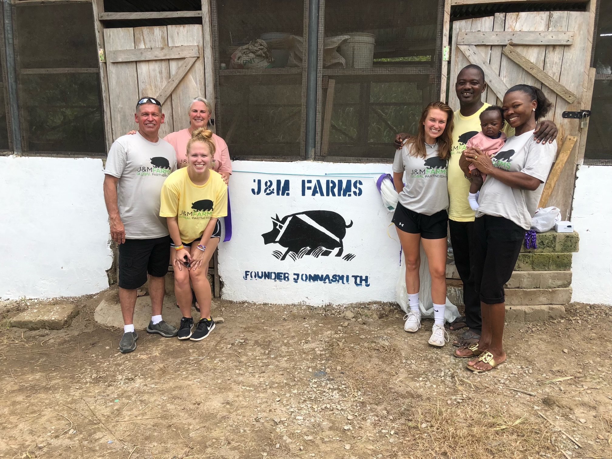  Jonna and Mumuni formed a lifelong friendship and global partnership, J&amp;M Farms, a hog farm that helps to sustain Mumuni and his family in Africa. 