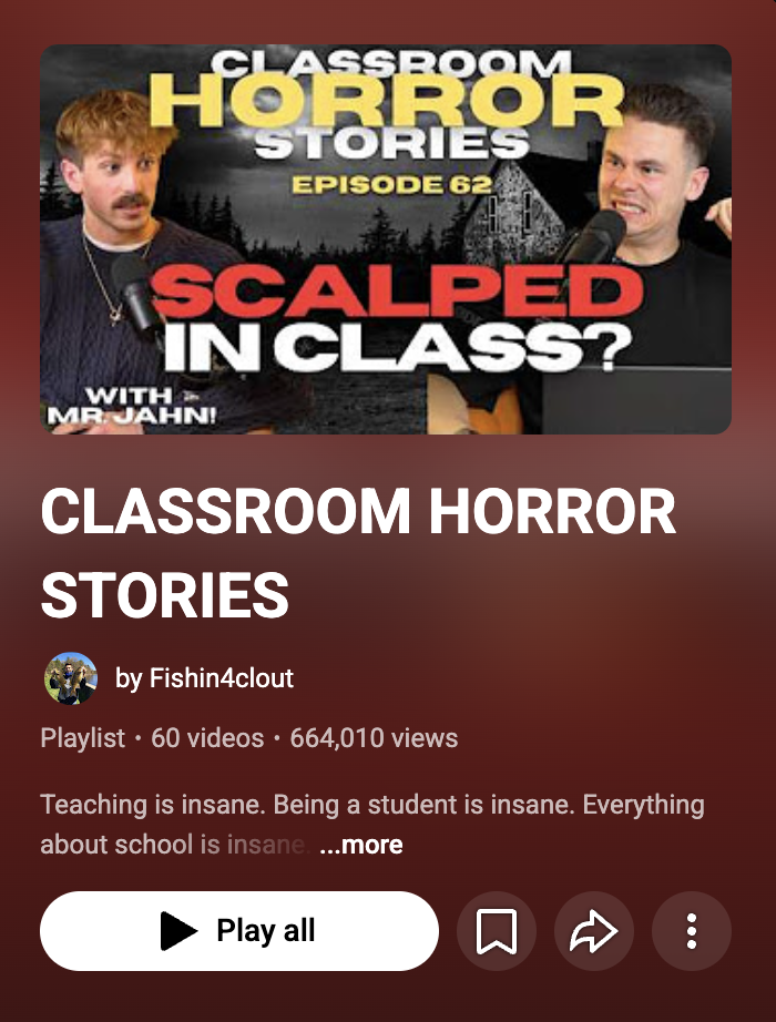 Dangerously entertaining Youtube series of your favorite teacher!