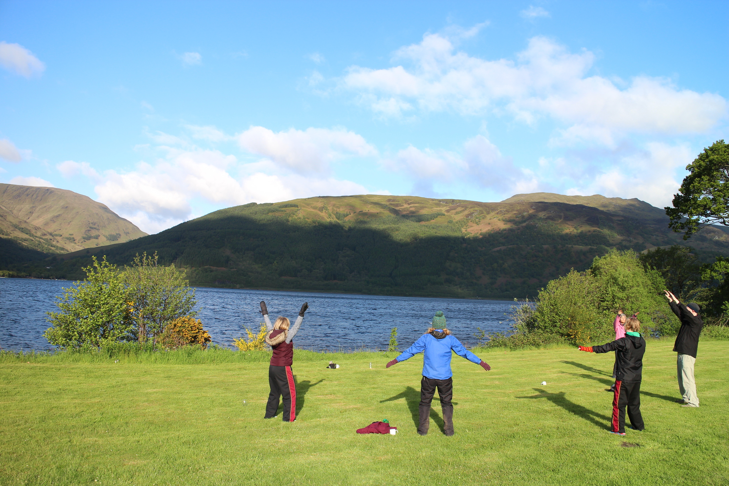 Morning Qi Gong at Loch Lomond