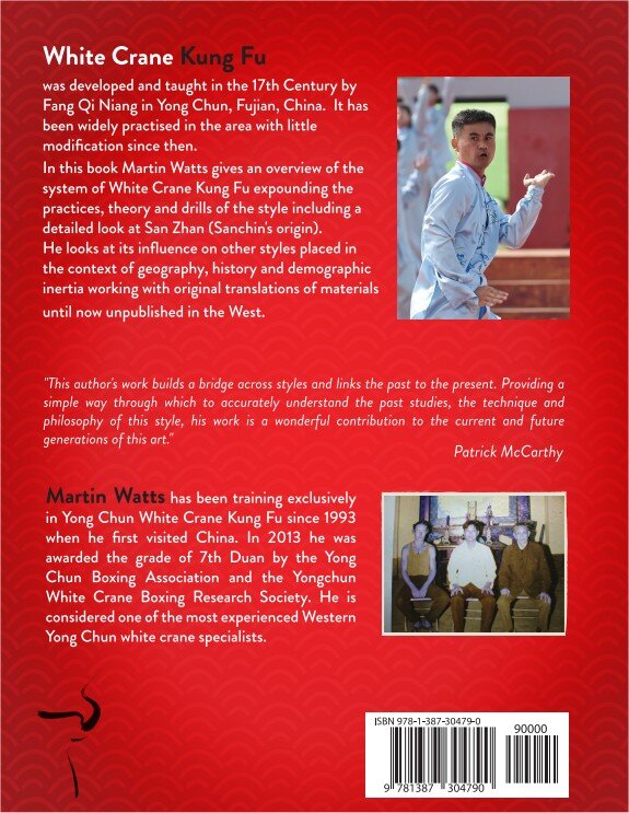 Yong Chun White Crane by Martins Watts - back