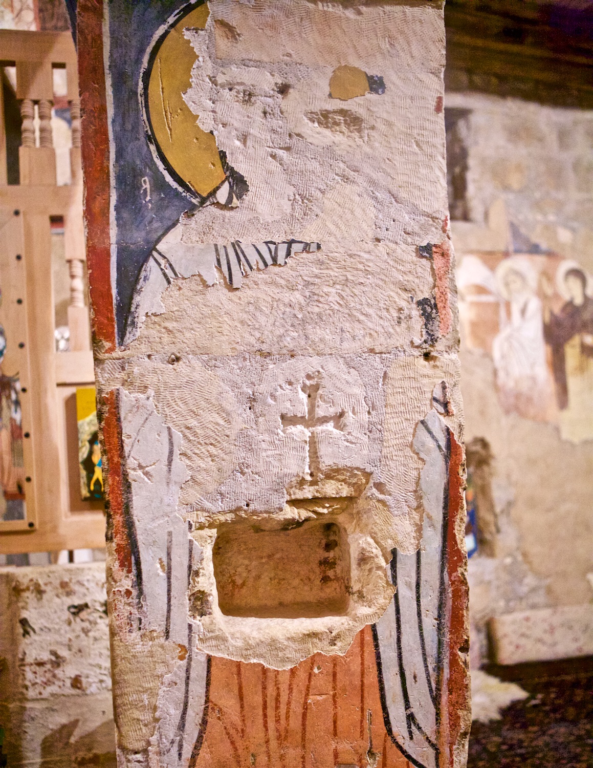 Syriac Catholic Monastery of Saint Moses - Fresco Remains