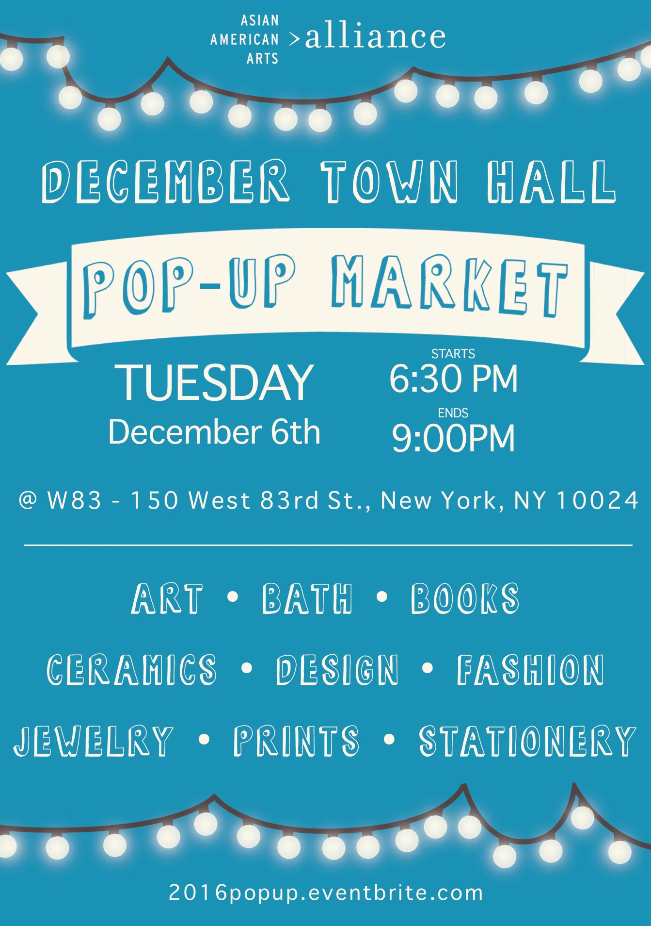 Asian American Arts Alliance: Holiday Pop-Up Market