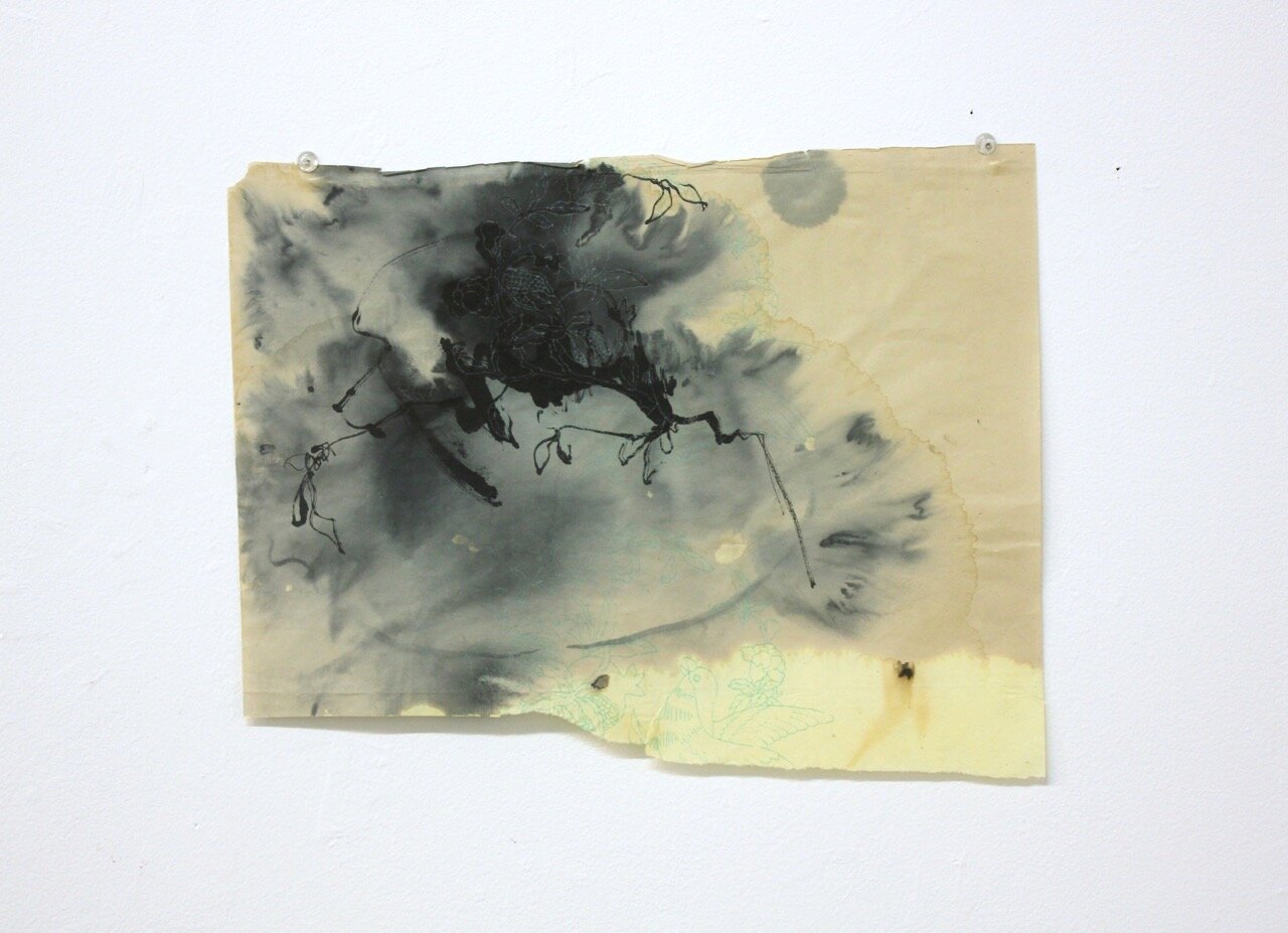 1. ShuiMo(1_10)_sumi ink, bleach on found paper_16x11in.jpeg