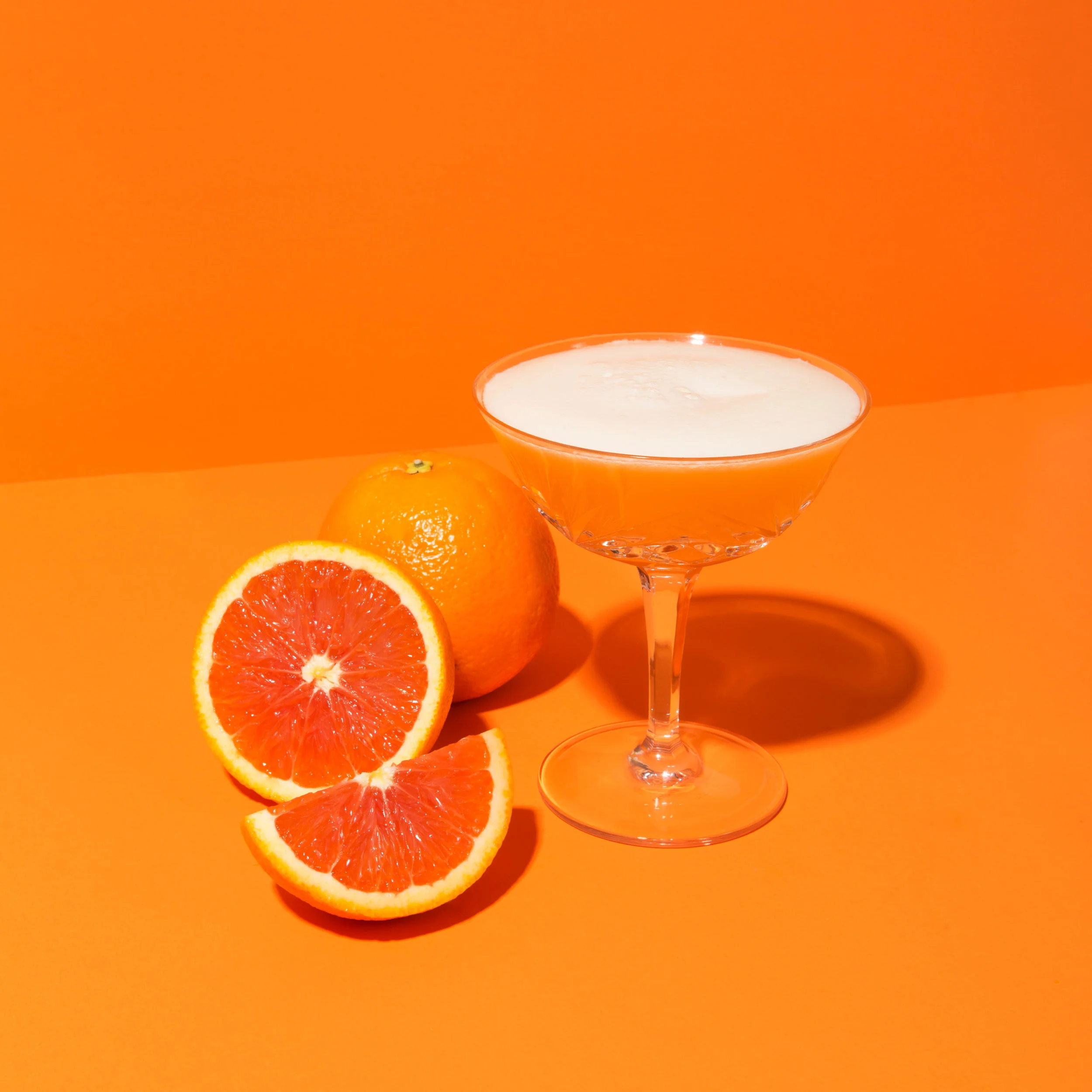 Cara Cara Orange Mezcal Sour - View Recipe Here