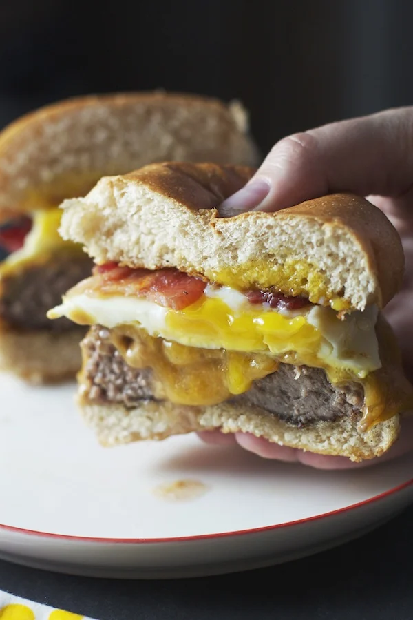 Peanut Butter Cheeseburger + Fried Egg — Set the Table