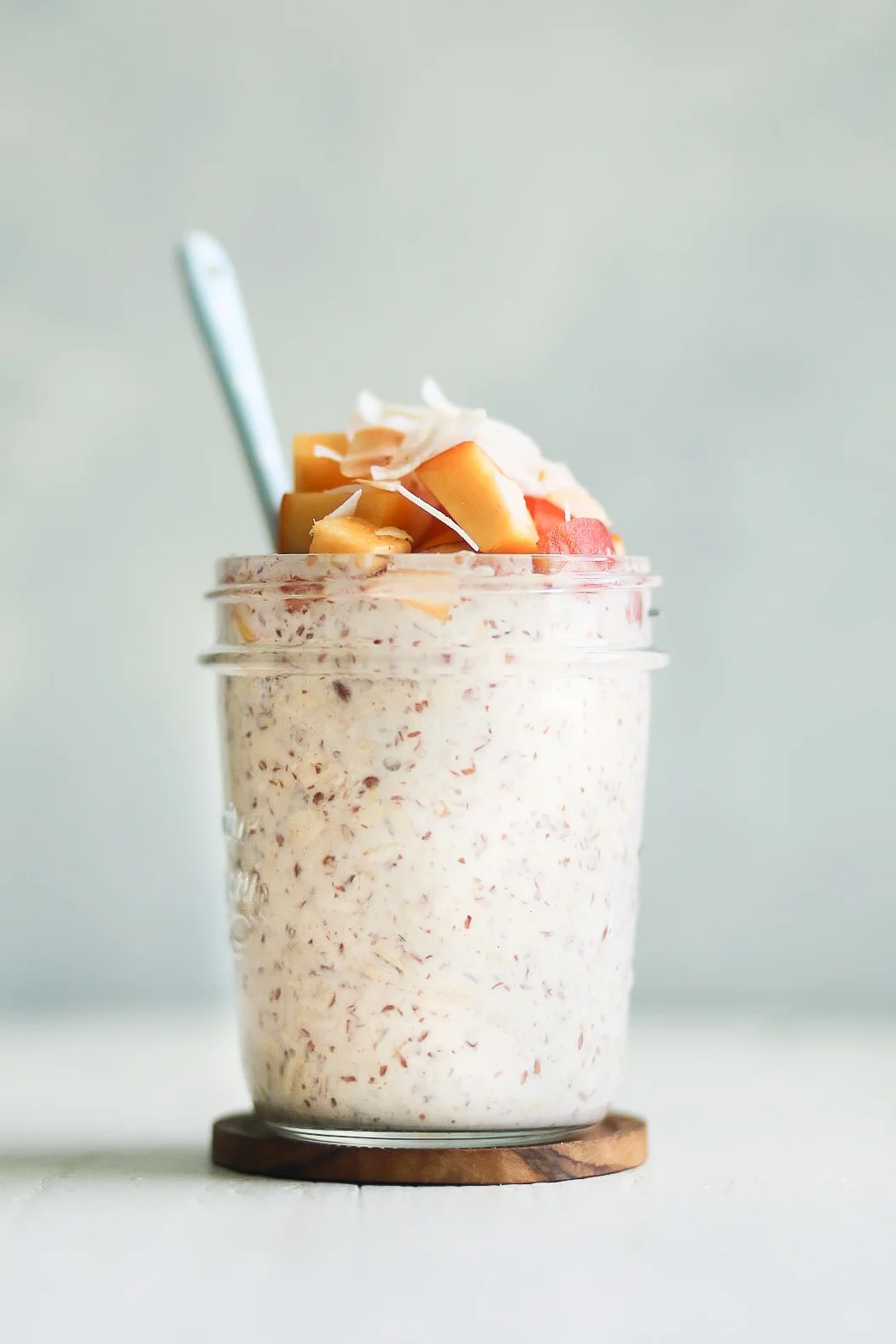 Spiced Peach Overnight Oats