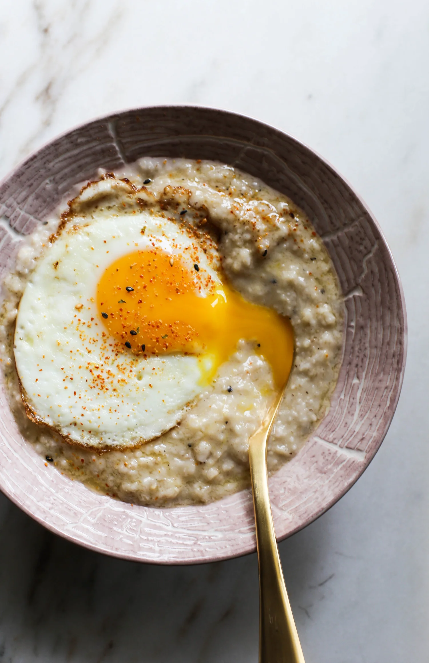 Savory Oatmeal with Miso Butter
