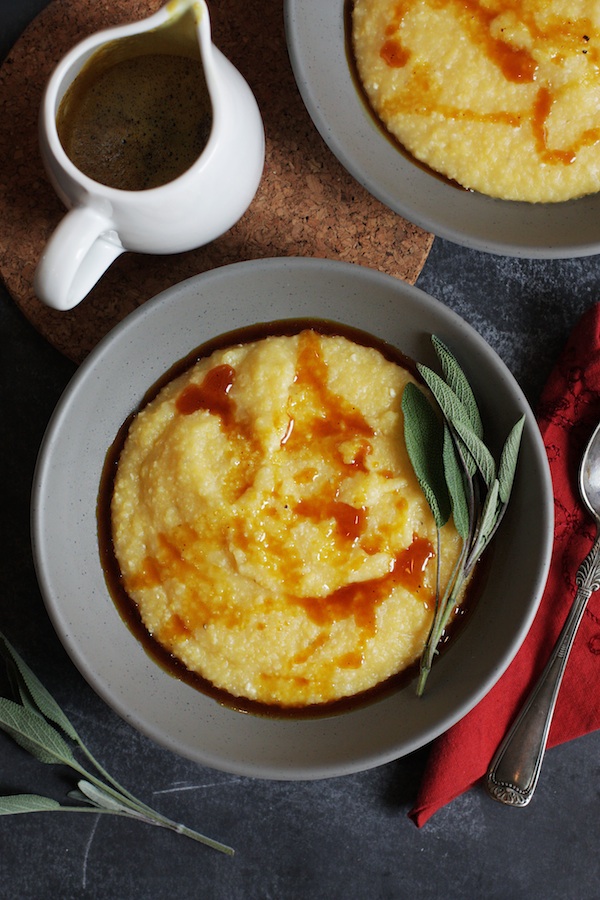 Acorn Squash Polenta + Coconut & Spiced Brown Butter