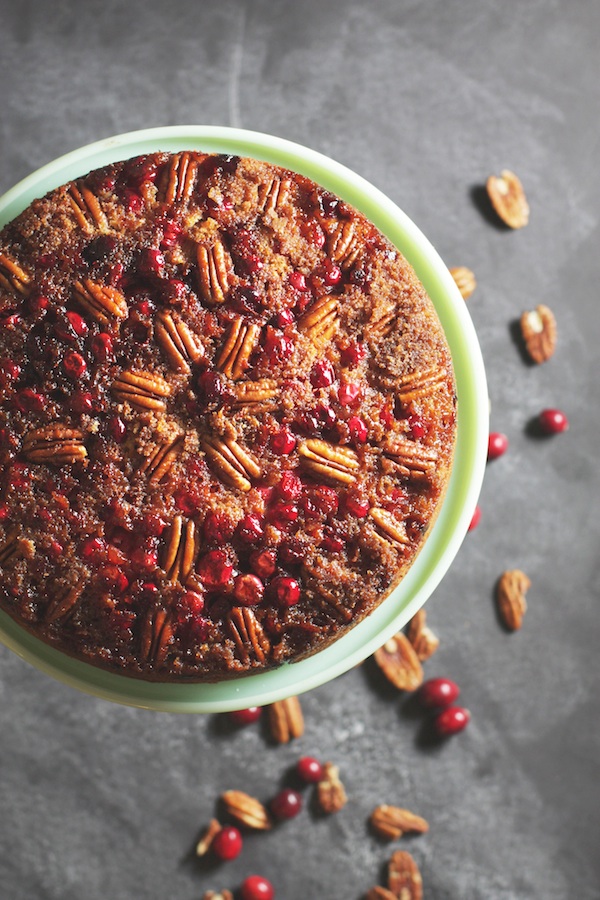 Cranberry Pecan Upside Down Cake